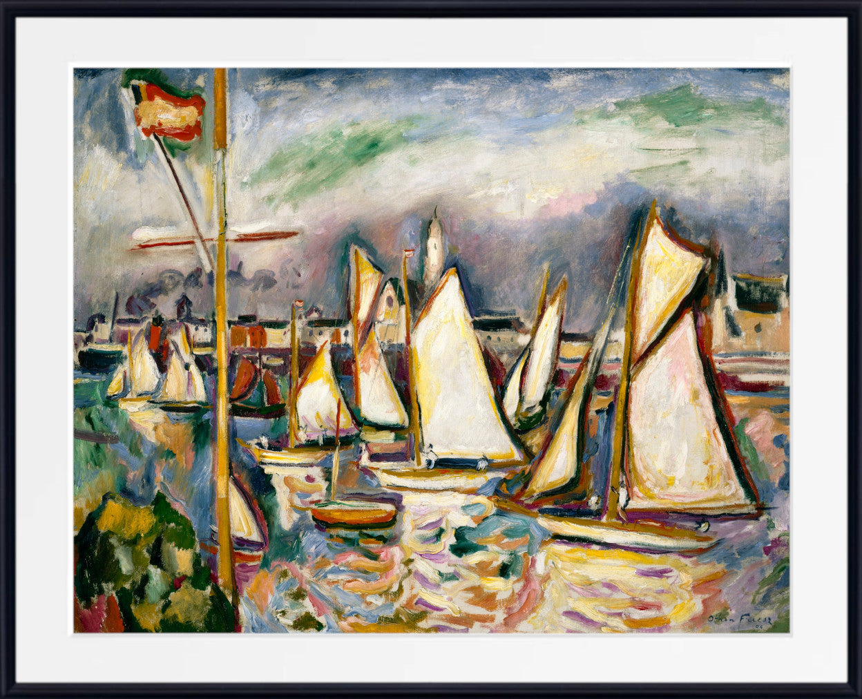 The Regatta at Antwerp (1906) by Othon Friesz