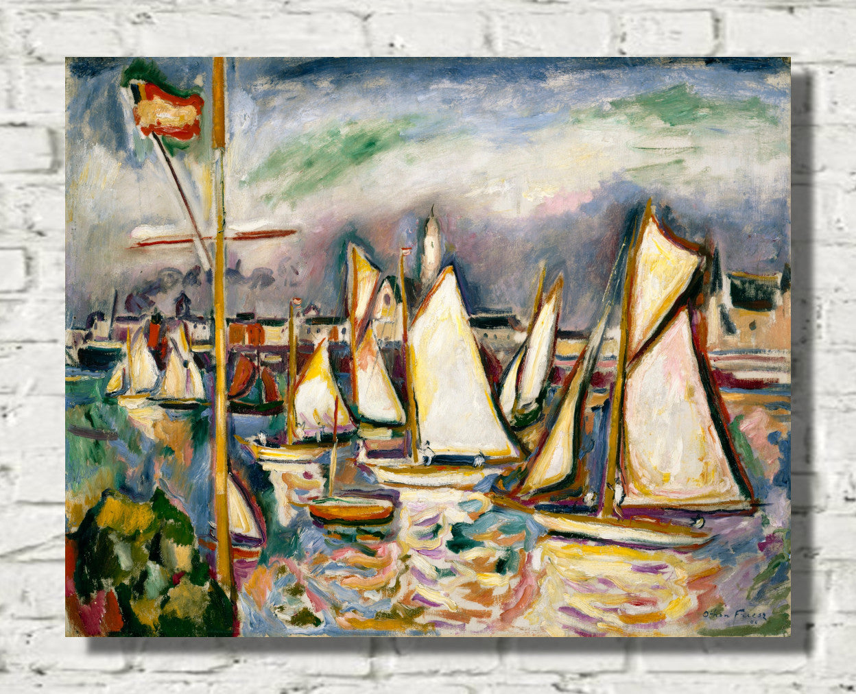 The Regatta at Antwerp (1906) by Othon Friesz