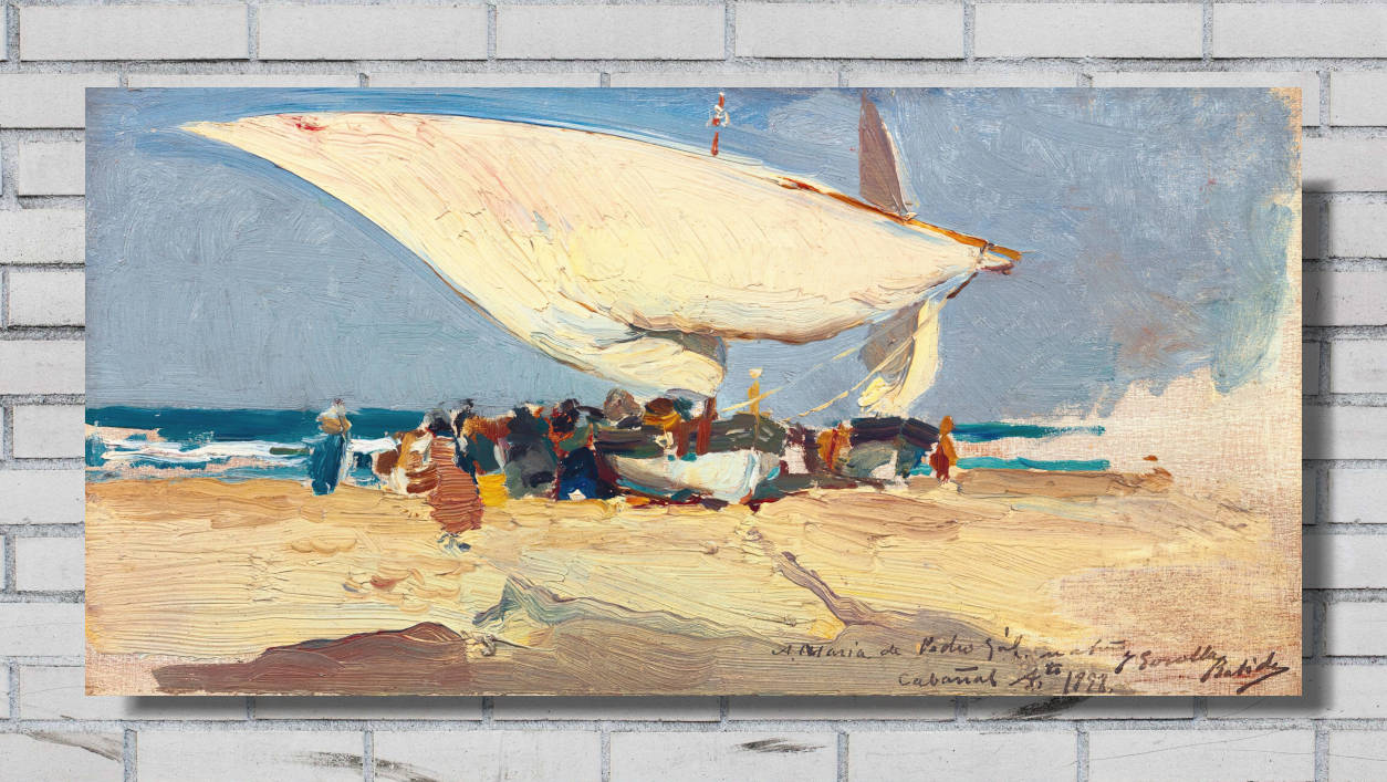 Joaquín Sorolla Print, The Return Of The Catch Valencia Beach (1898)
