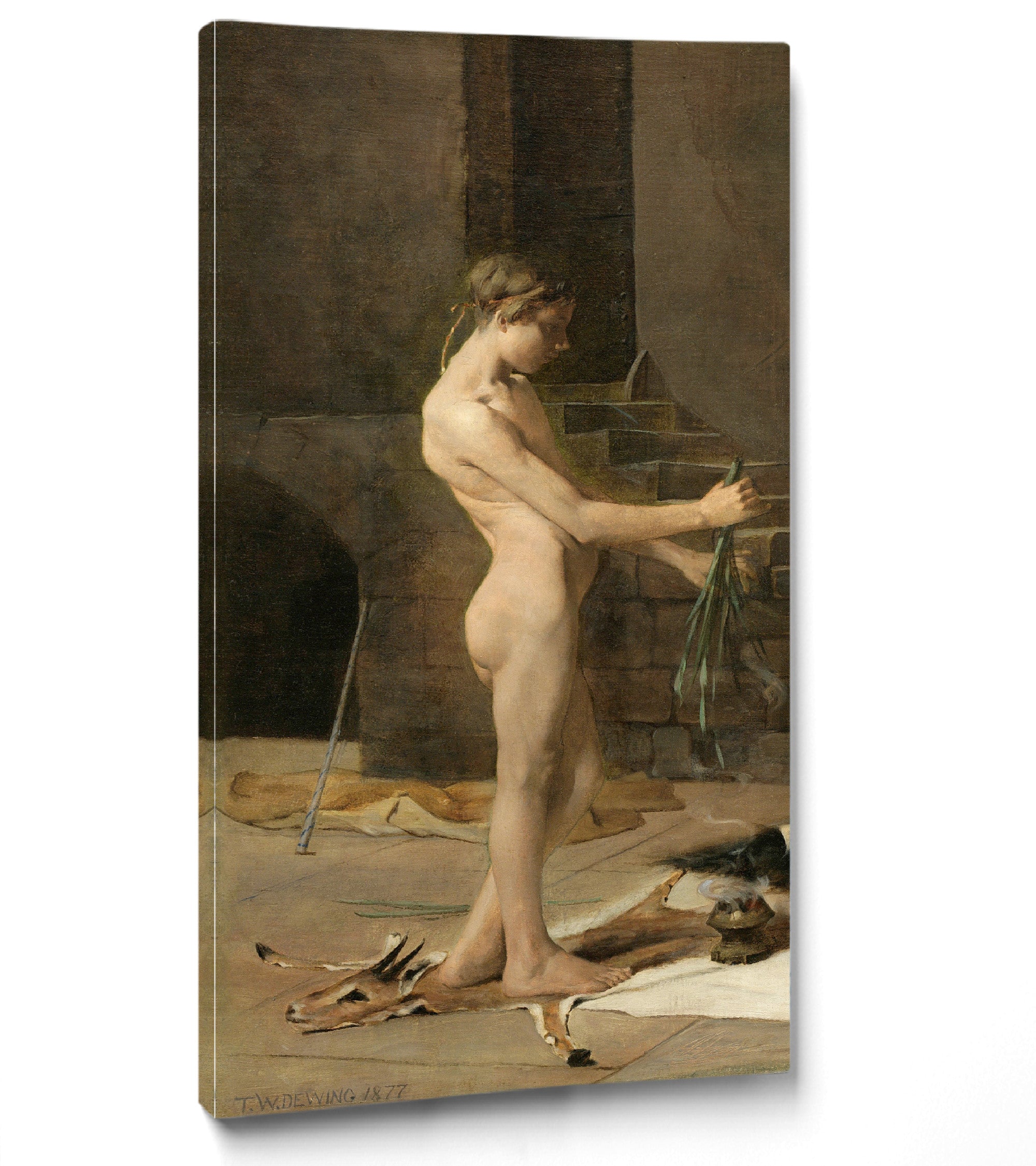 Thomas Dewing, The Sorcerer’s Slave (1877)