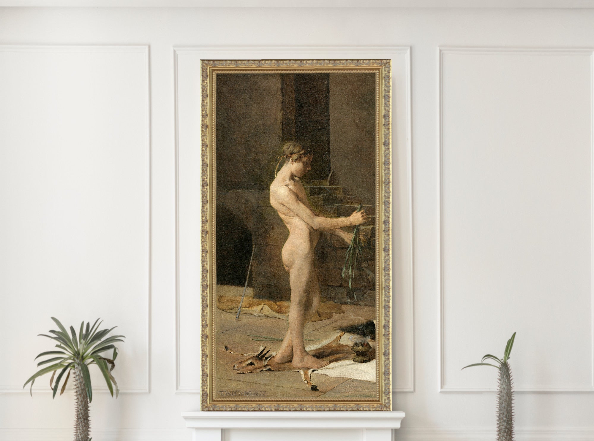 Thomas Dewing, The Sorcerer’s Slave (1877)