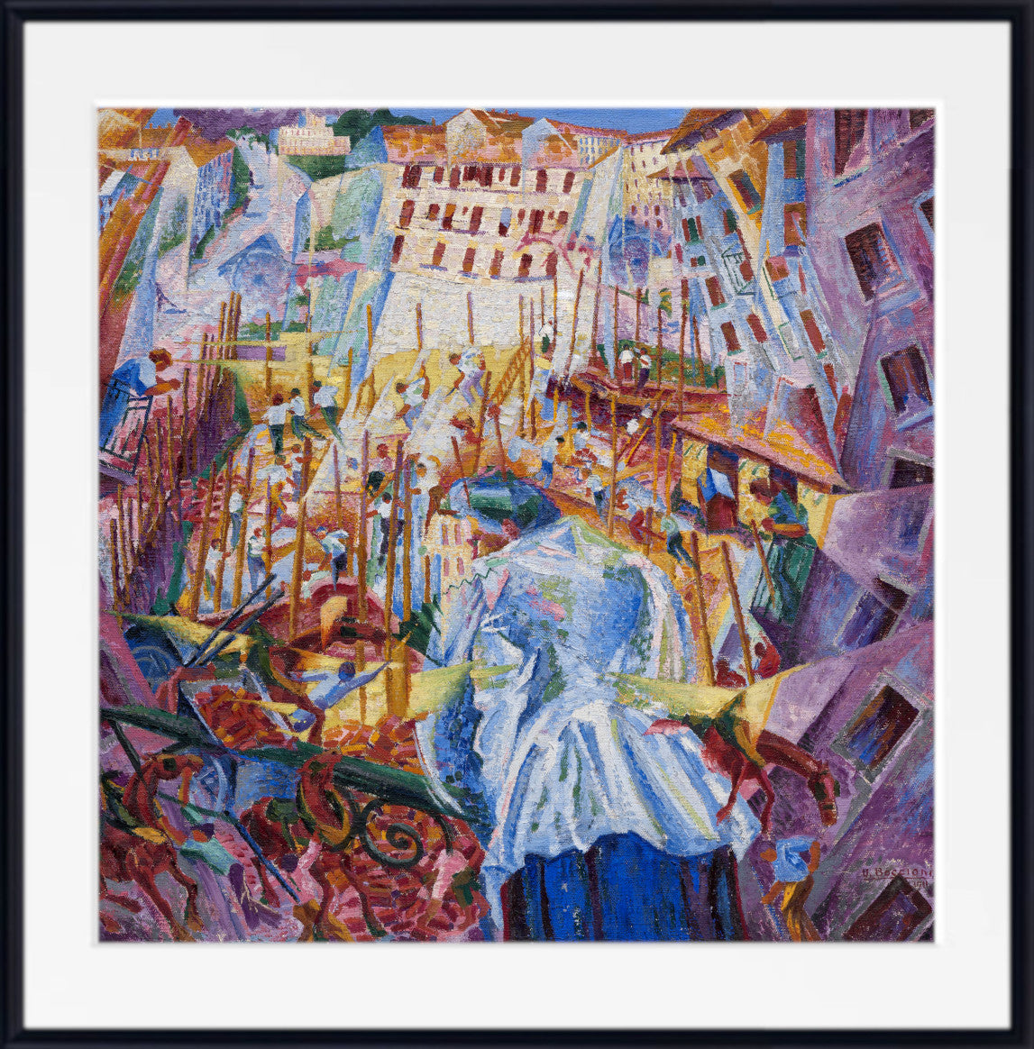 The Street Enters the House, Umberto Boccioni