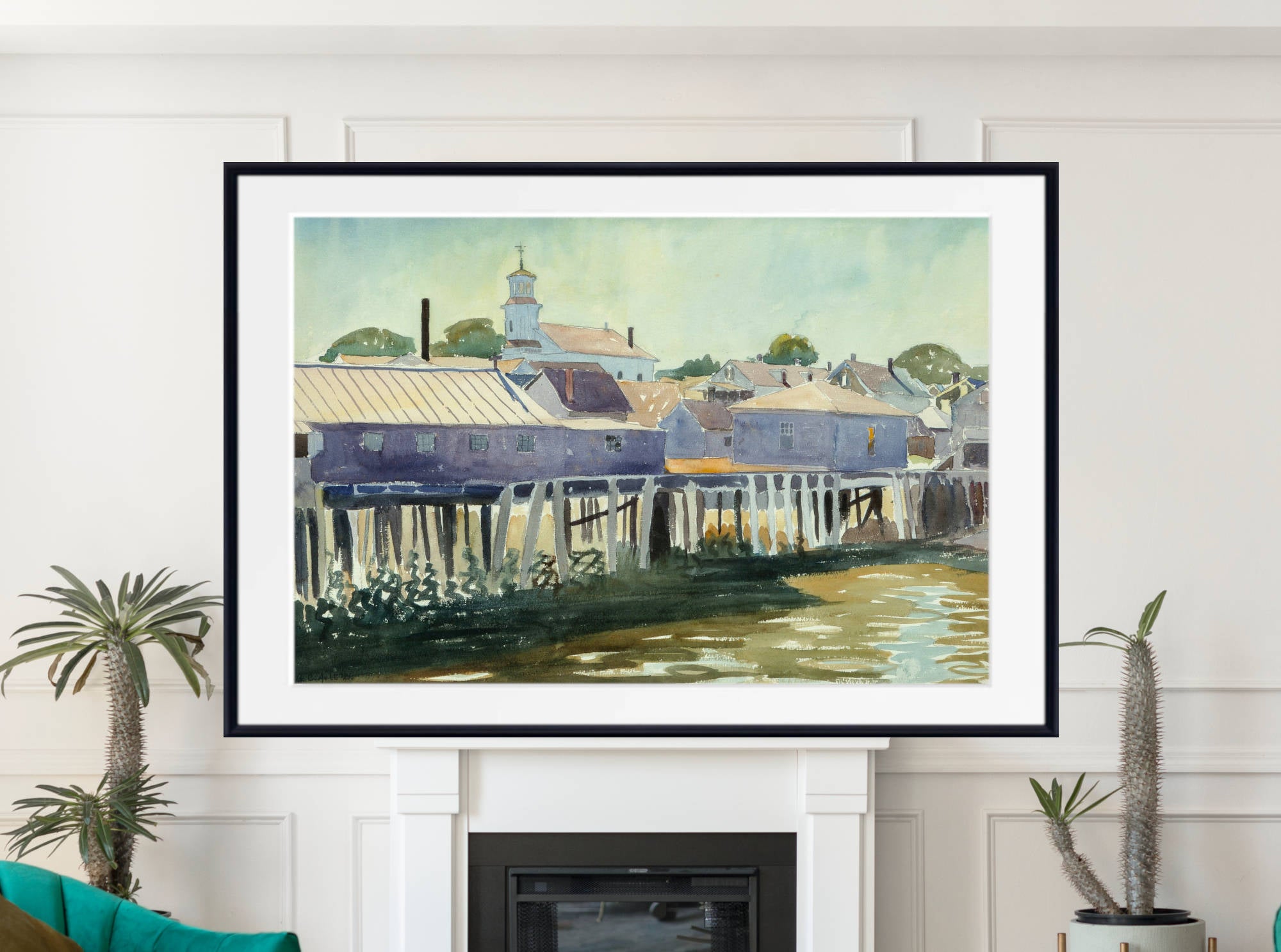 George Ault Fine Art Print, The Wharf, Provincetown (1921)