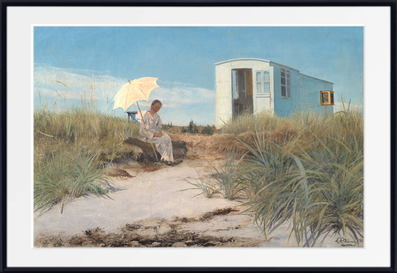 Laurits Andersen Ring Fine Art Print, The Artist's Wife with the Family Caravan