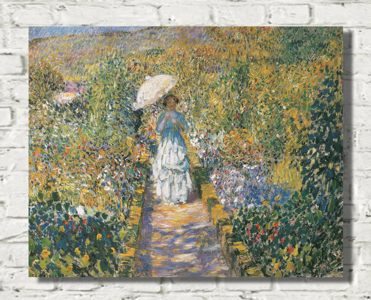 Frederick Carl Frieseke Prints, The Garden path