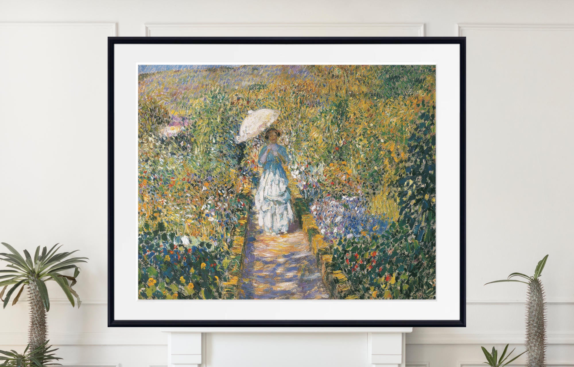 Frederick Carl Frieseke Prints, The Garden path