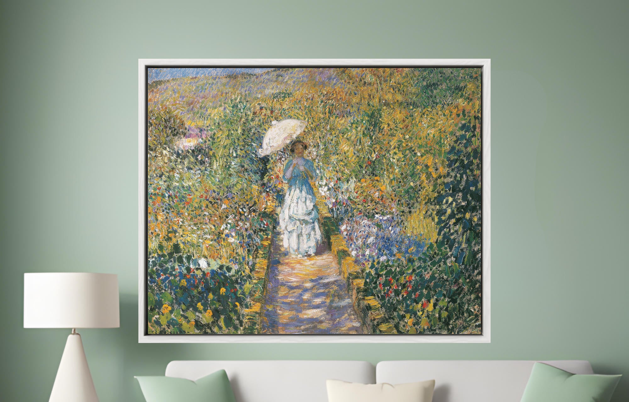 Frederick Carl Frieseke Prints, The Garden path
