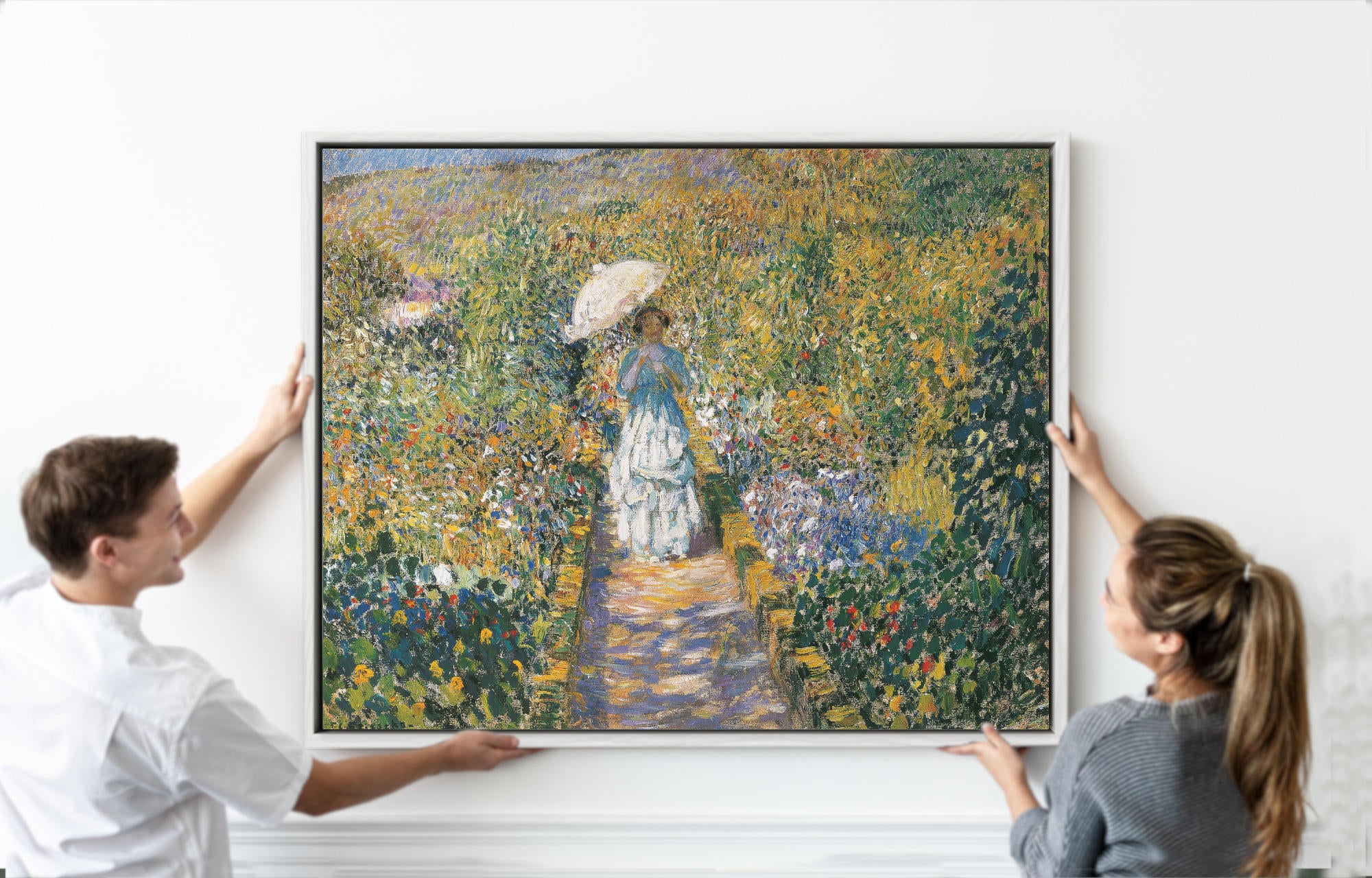 Frederick Carl Frieseke Prints, The Garden path