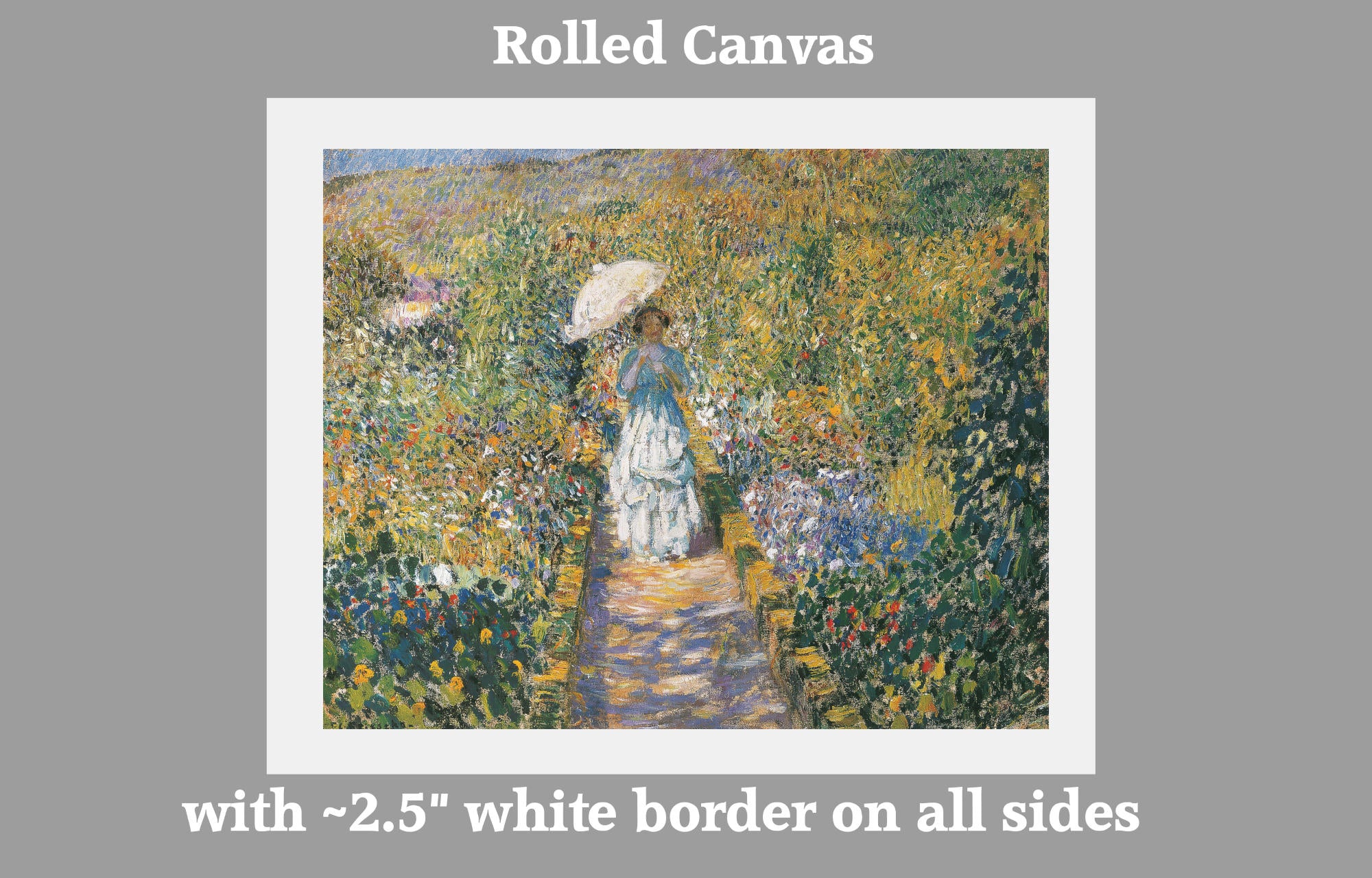 Frederick Carl Frieseke Prints, The Garden path