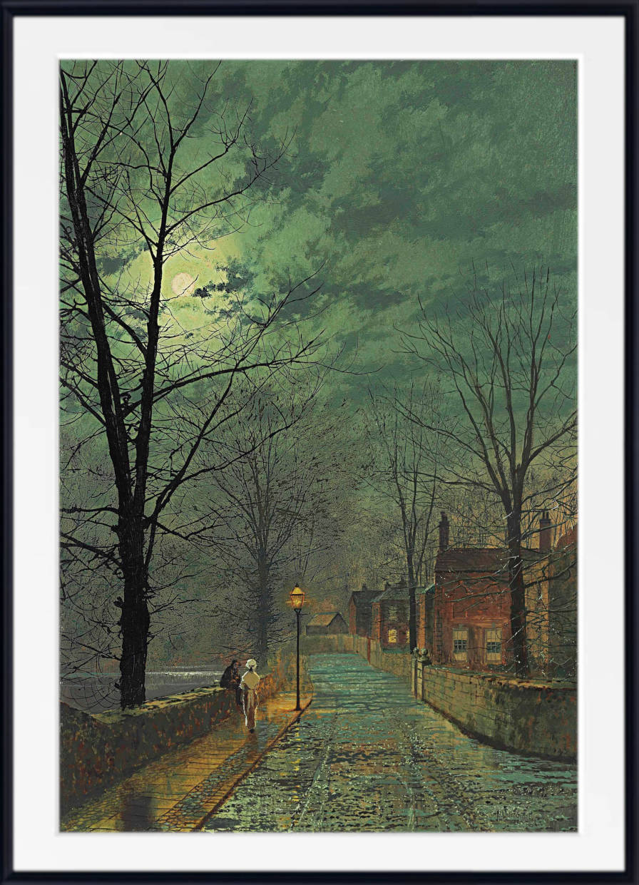 John Atkinson Grimshaw Fine Art Print: The Gossips, Bonchurch, Isle of Wight