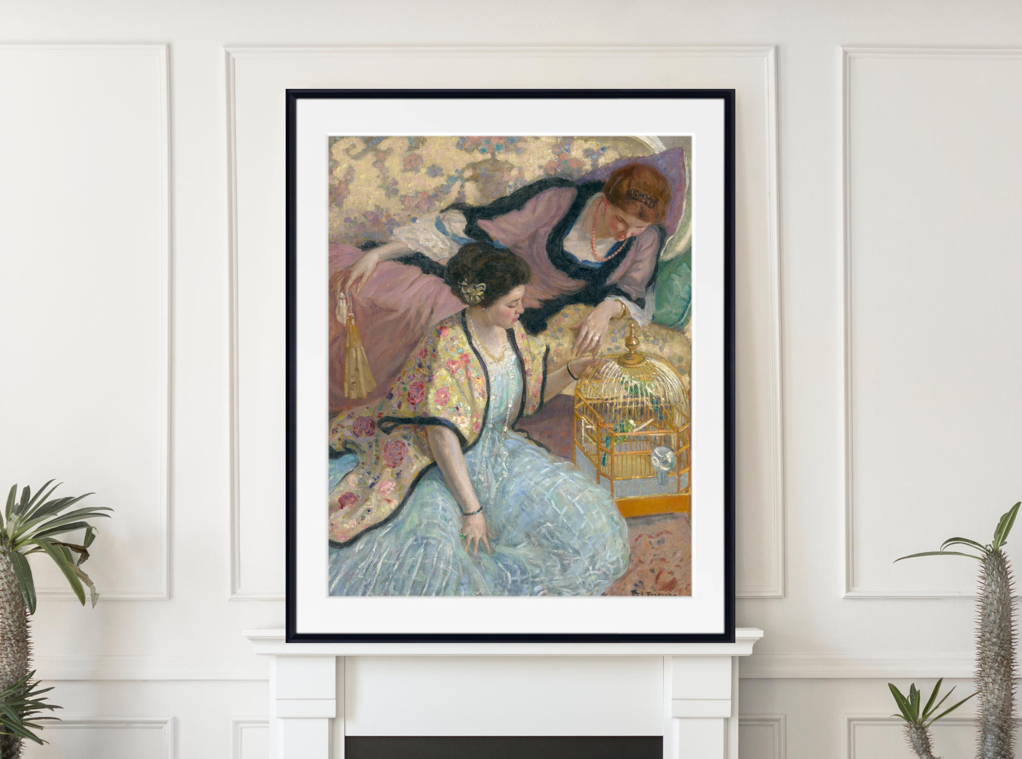 Frederick Carl Frieseke Prints, The Parrots (circa 1910)