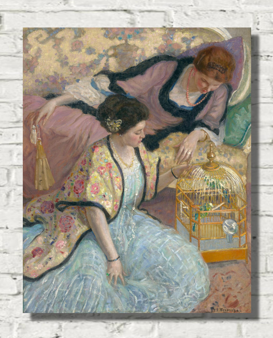 Frederick Carl Frieseke Prints, The Parrots (circa 1910)