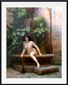 Jean-Léon Gérôme Fine Art Print : The Truth emerging from the well armed with its swift to chastise humanity