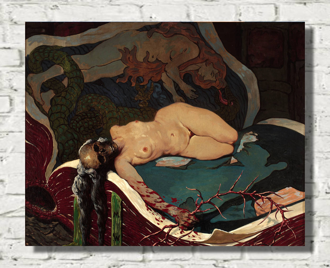 Marian Wawrzeniecki Print, The old truth lies in books (1910)