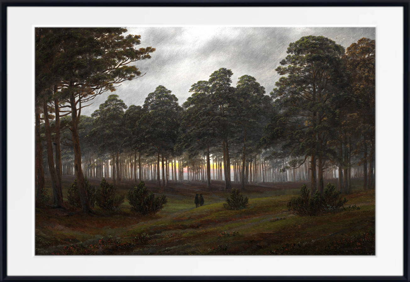 Caspar David Friedrich Fine Art Print, The times of day The evening