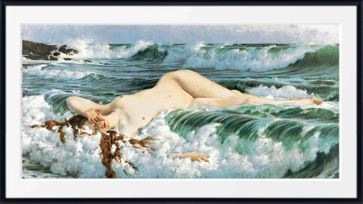 Adolf Hirémy-Hirschl Fine Art Print, The birth of Venus