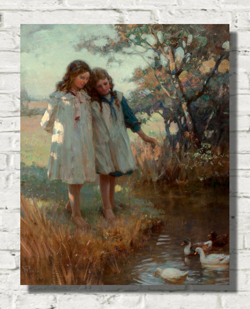 The duck pond (1918) by William Pratt
