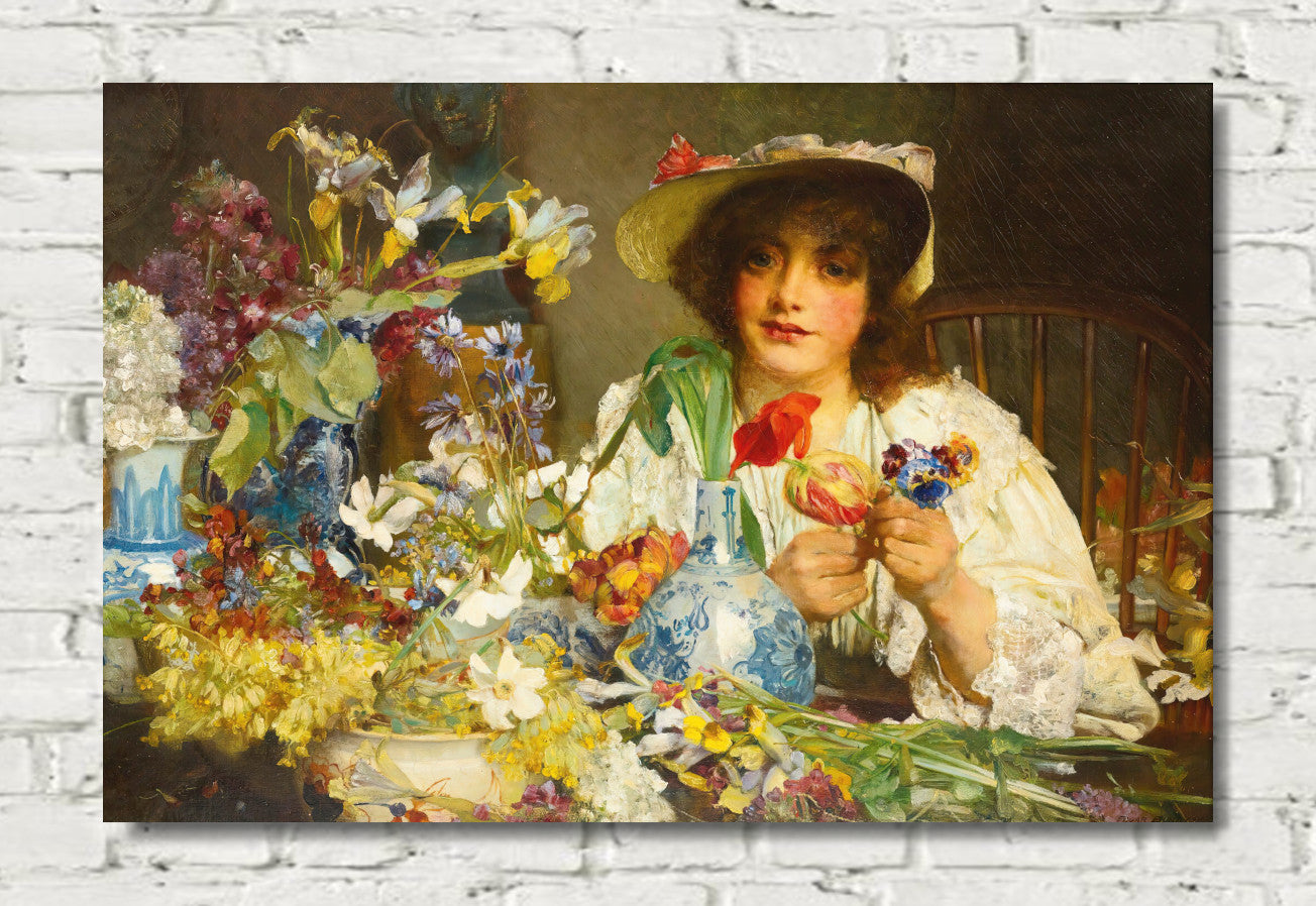 The florist (1893) by Edgar Bundy