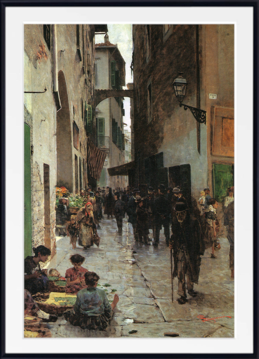 The ghetto of Florence by Telemaco Signorini