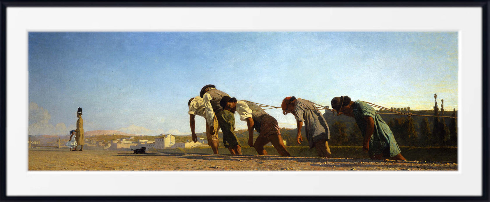 The towpath by Telemaco Signorini