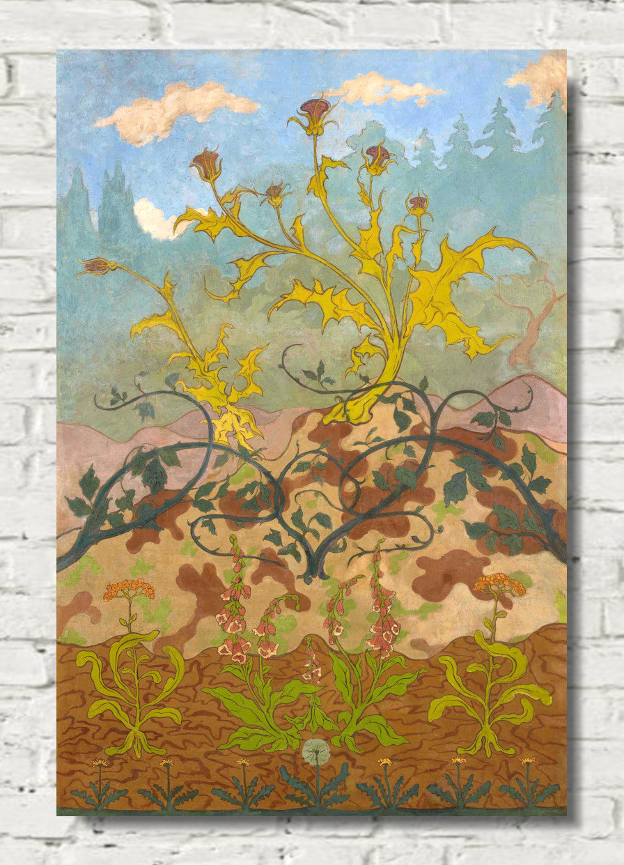 Thistles and foxgloves by Paul Ranson