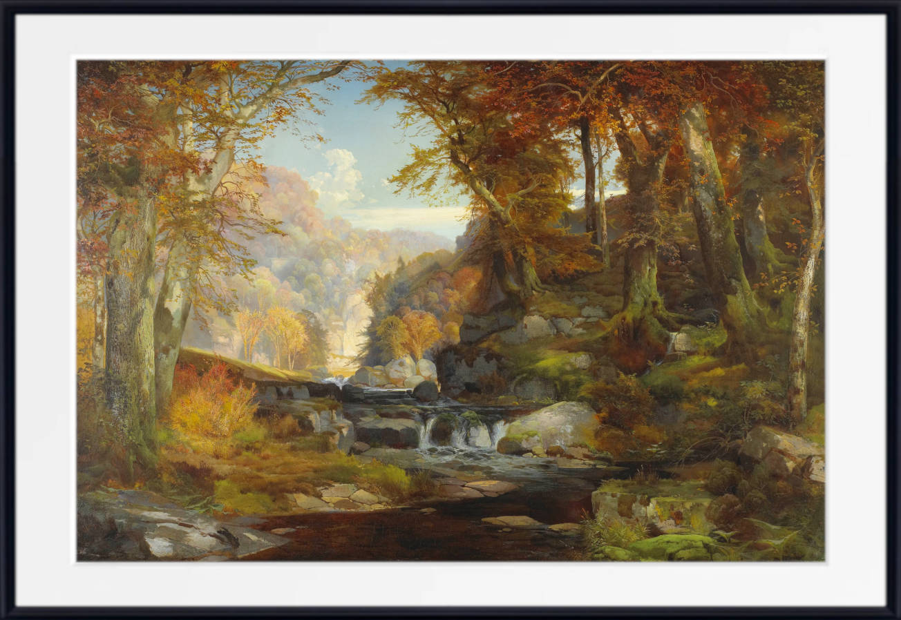 Thomas Moran Landscape Print : Tohickon Creek
