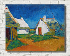 Vincent Van Gogh Print, Three white cottages in Saintes-Maries (1888)