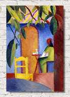 August Macke Print, Turkish Café (1914)