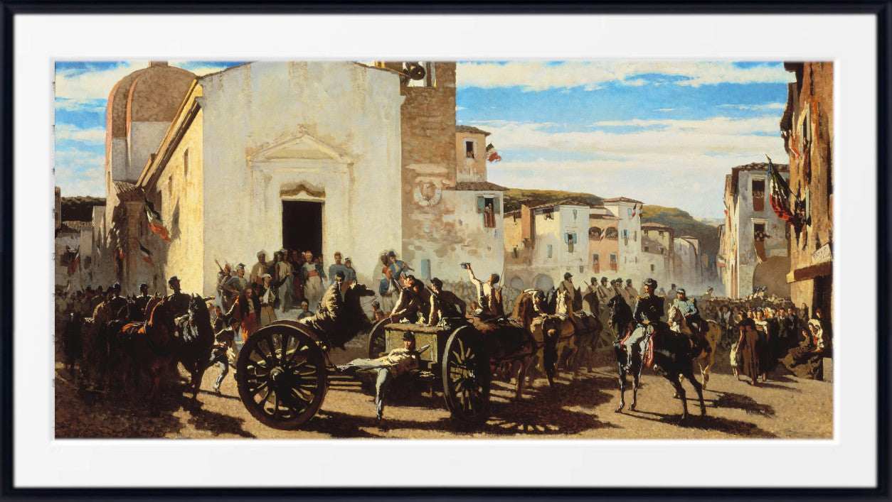 Tuscan artillery at Montechiaro by Telemaco Signorini