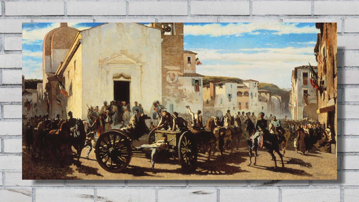 Tuscan artillery at Montechiaro by Telemaco Signorini