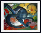 Franz Marc Print, Two Cats, Blue and Yellow (1912)