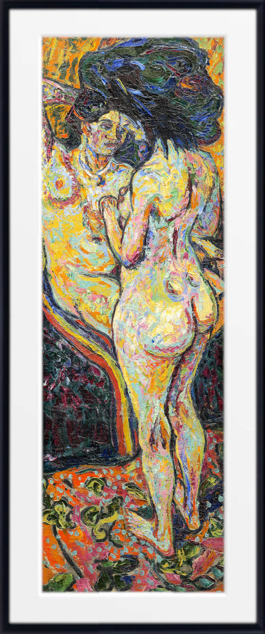 Two Nudes (obverse) (1907) by Ernst Ludwig Kirchner