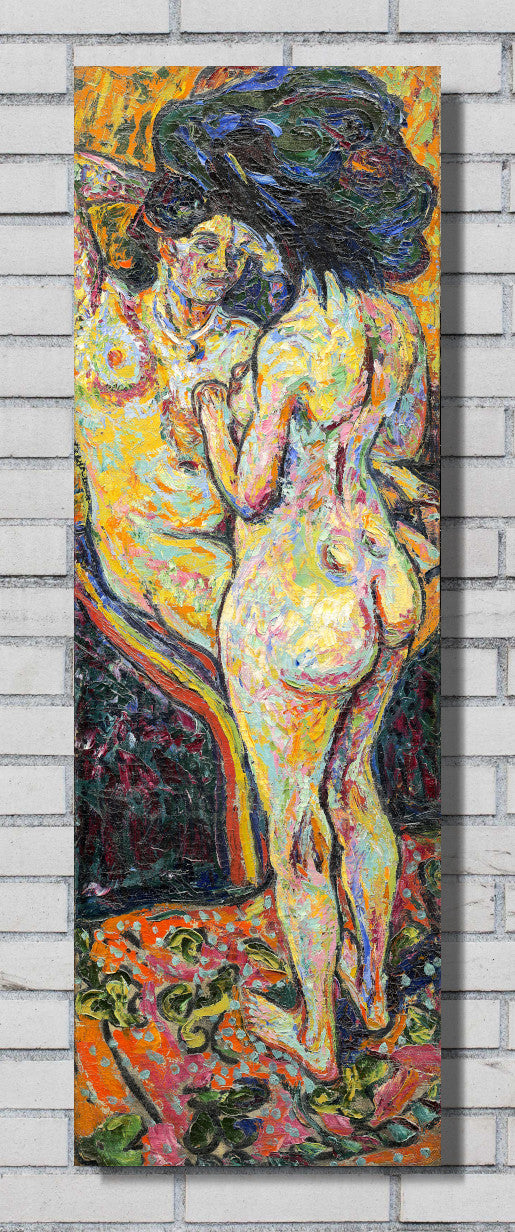 Two Nudes (obverse) (1907) by Ernst Ludwig Kirchner