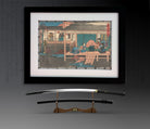 Two Ronin Looking into Yoshiwara, Ando Hiroshige, The Ronin Series