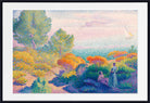 Two Women by the Shore, Mediterranean by Henri-Edmond Cross