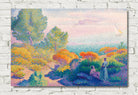Two Women by the Shore, Mediterranean by Henri-Edmond Cross