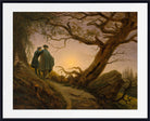 Contemplating the Moon, Caspar David Friedrich Fine Art Print