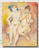 Two girls in a chair (1929), Nils Dardel