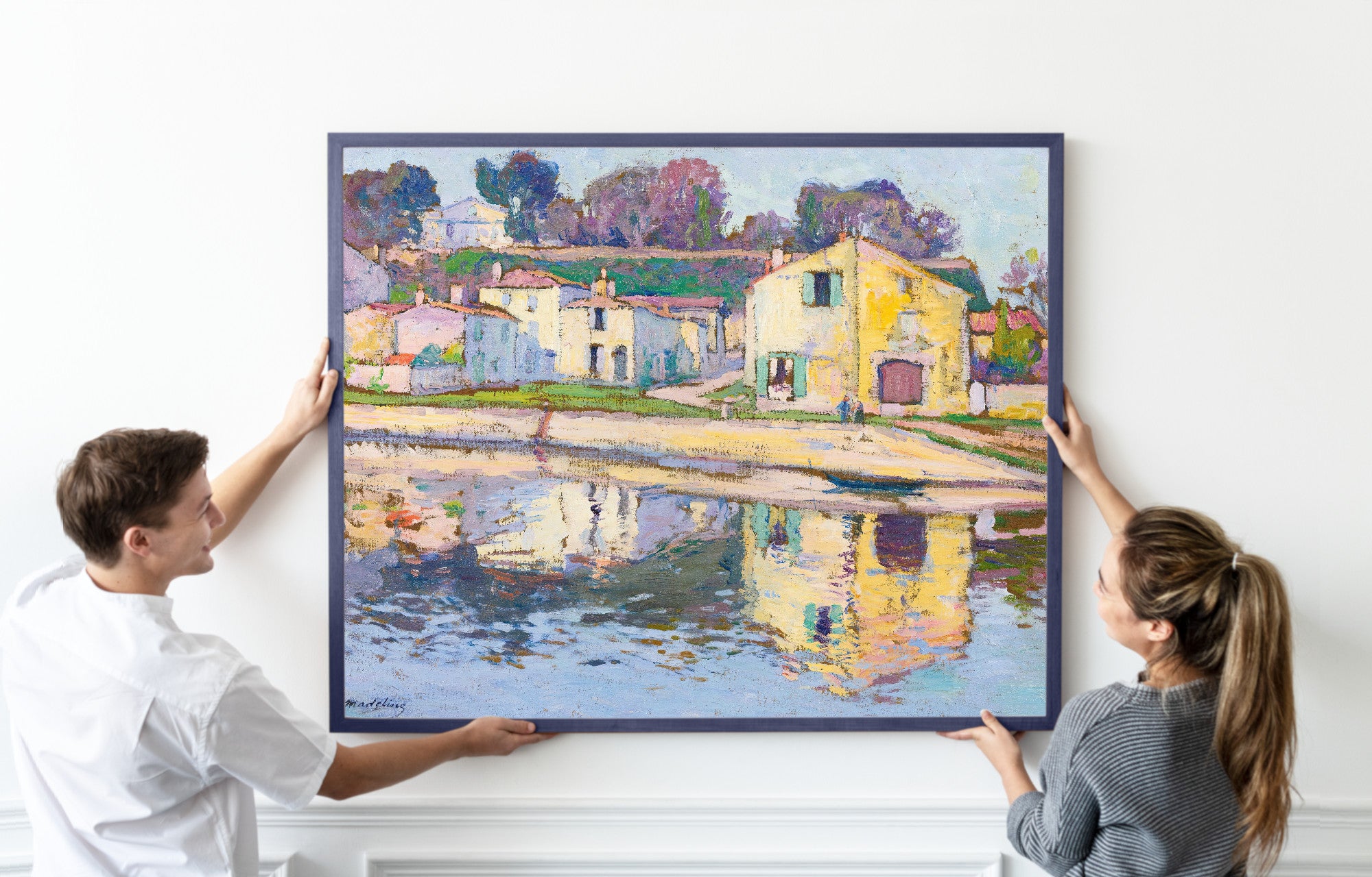 A quay in Taillebourg, Paul Madeline