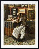 Unable to wait (The letter) by Telemaco Signorini