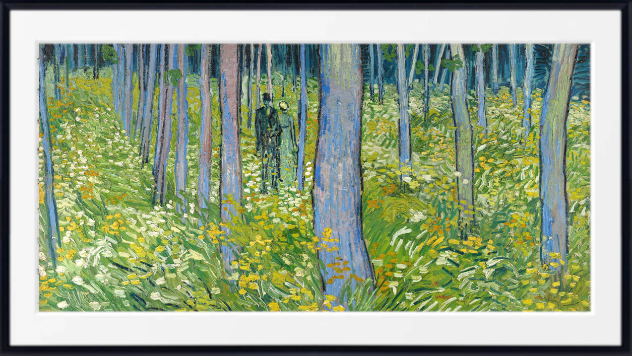 Vincent van Gogh Print, Undergrowth with two Figures (1890)