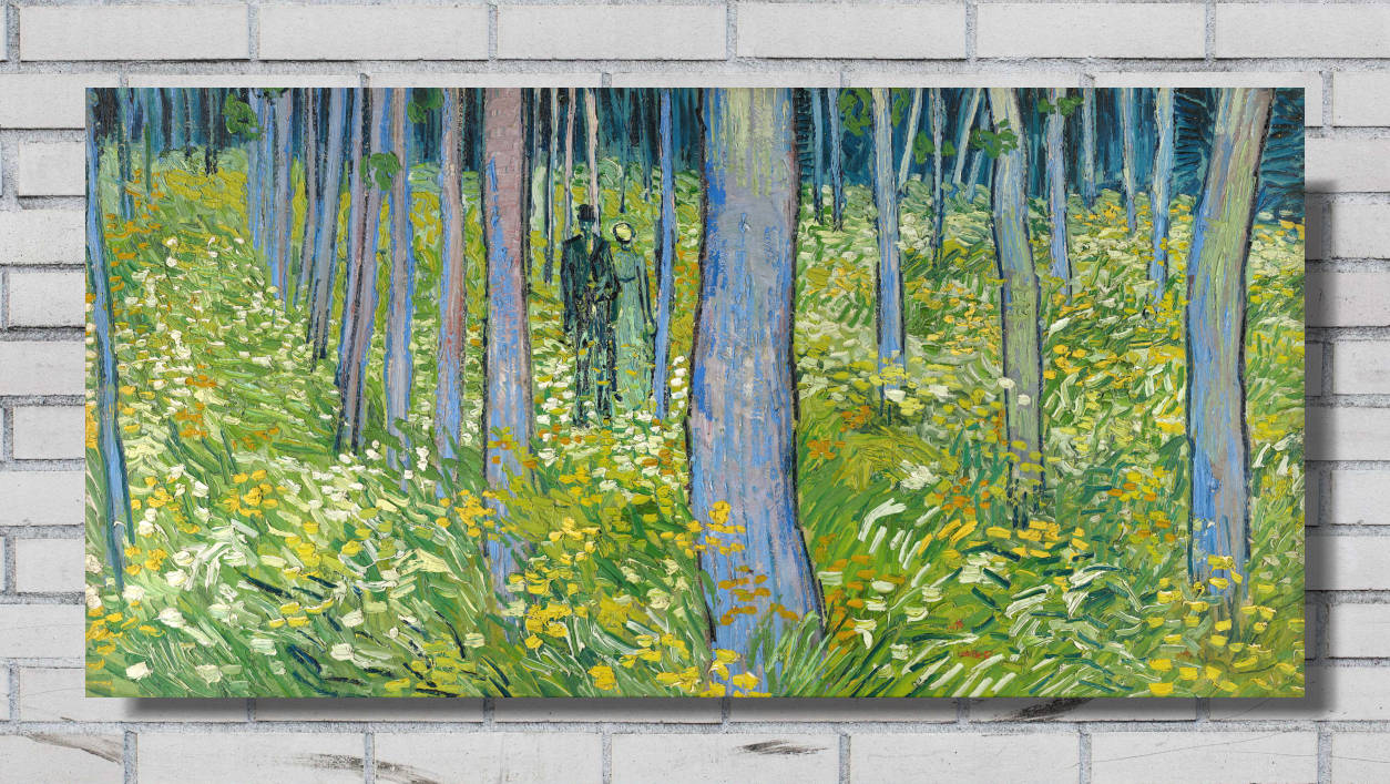 Vincent van Gogh Print, Undergrowth with two Figures (1890)