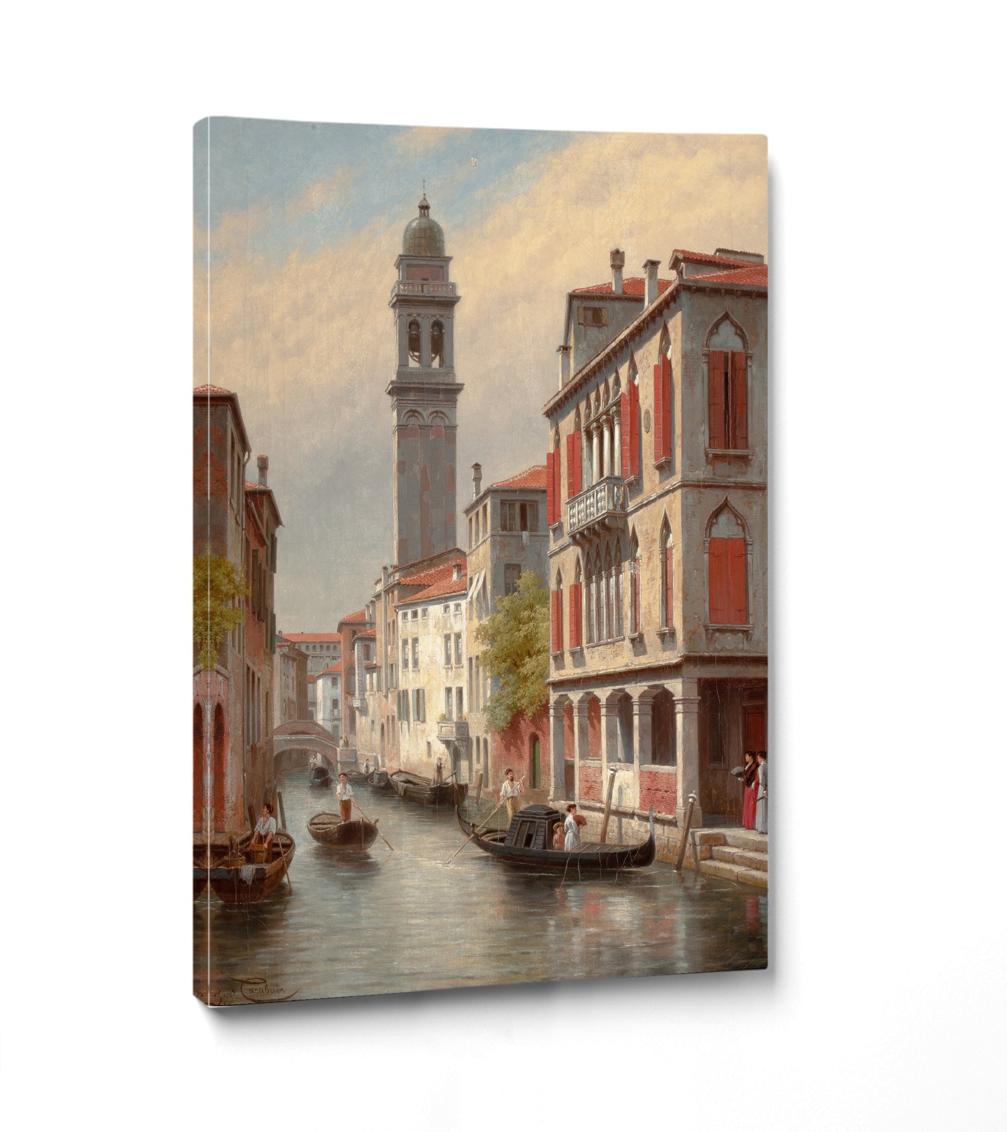 Jacques Carabain, Une Vue a Venise, San Giorgio dei Greci, Italie (1900)