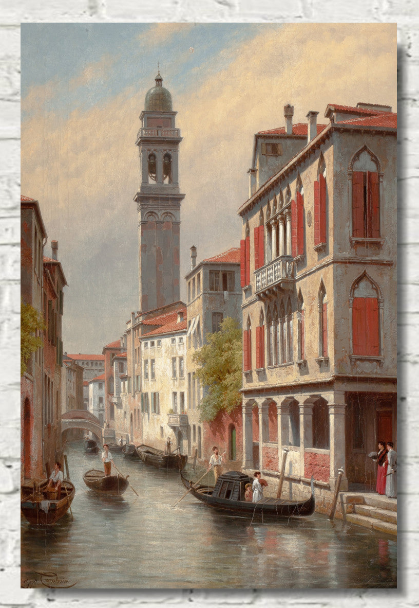 Jacques Carabain, Une Vue a Venise, San Giorgio dei Greci, Italie (1900)