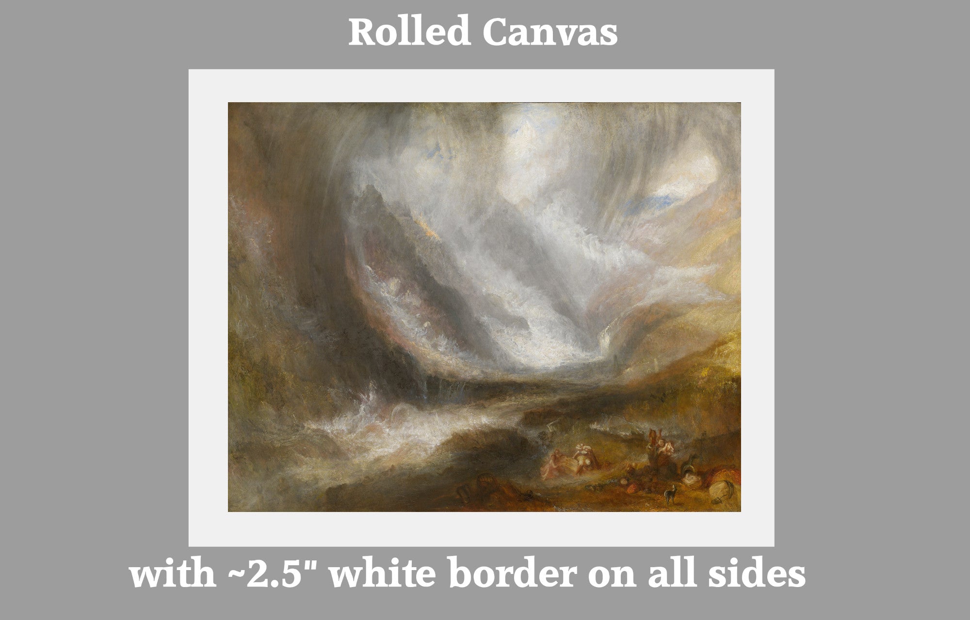 Valley of Aosta; Snowstorm, Avalanche, and Thunderstorm by William Turner