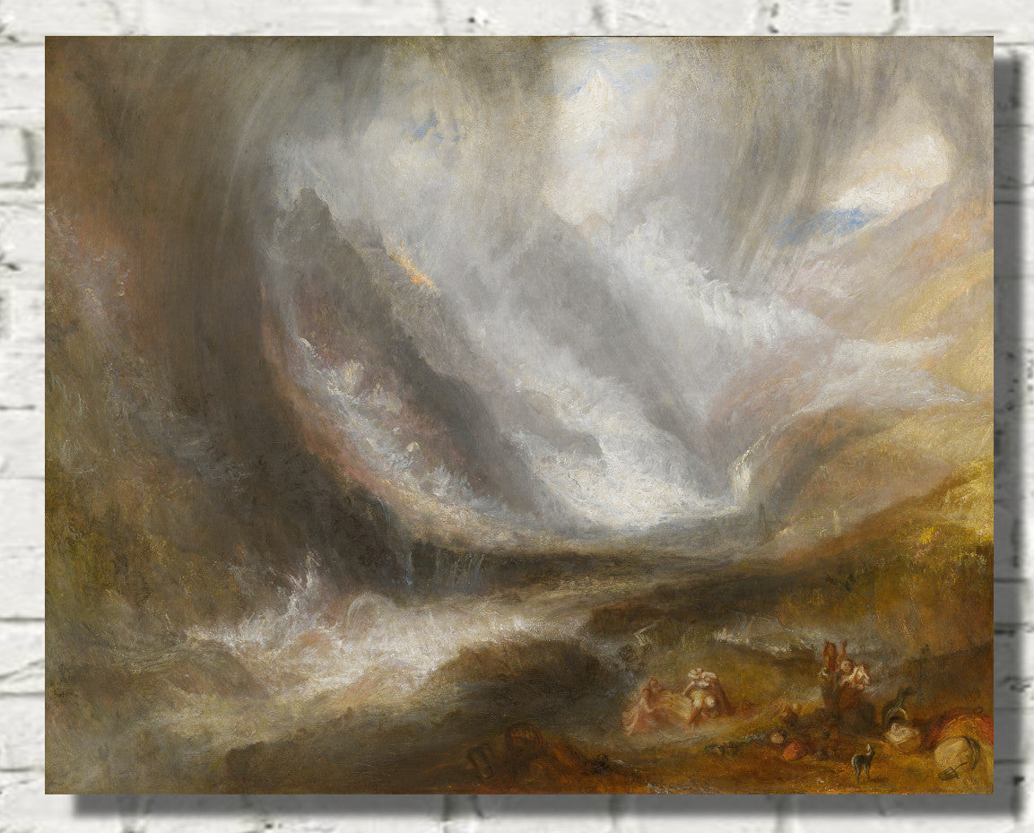 Valley of Aosta; Snowstorm, Avalanche, and Thunderstorm by William Turner
