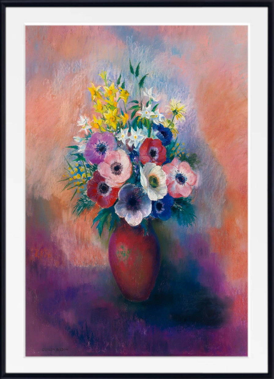 Vase Of Anemones by Odilon Redon