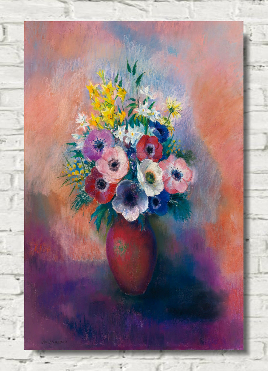 Vase Of Anemones by Odilon Redon