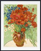 Vase with Cornflowers and Poppies (1890) by Vincent van Gogh