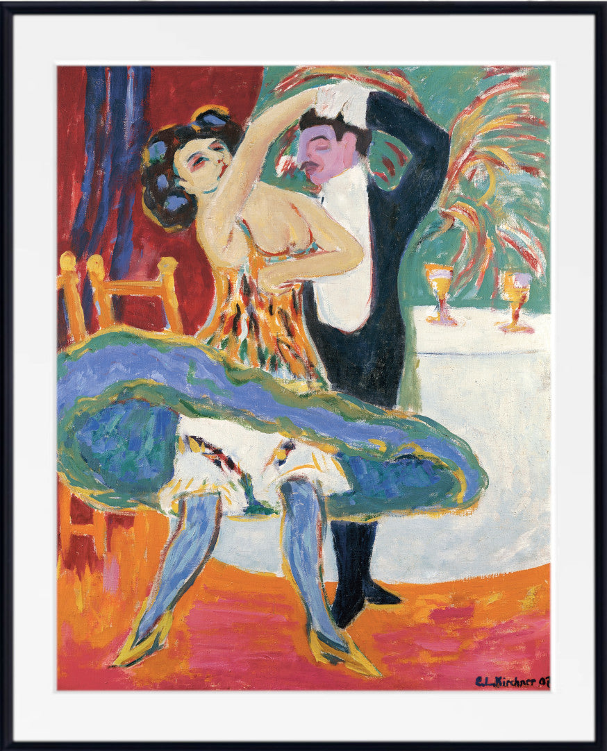 Vaudeville Theater (English Dancing Couple) (1909) by Ernst Ludwig Kirchner